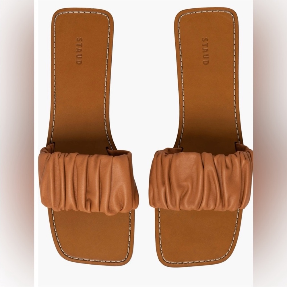 NWT Staud Nina Ruched Sandals